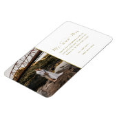Mr. und Mrs. Gold Wedding Foto Vielen Dank Magnet (Linke Seite)