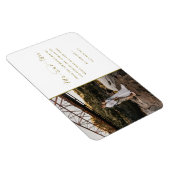 Mr. und Mrs. Gold Wedding Foto Vielen Dank Magnet (Rechte Seite)