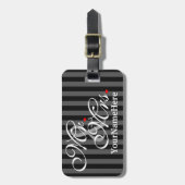 Mr. und Mrs. Husband Ehefrau Seine neuen Wünsche Gepäckanhänger (Vorderseite vertikal)