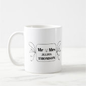 mr und mrs Monogramm Kaffeetasse (Links)