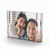 Mr. und Mrs. Personalisiert Wedding Foto Block (Rechts)