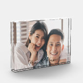 Mr. und Mrs. Personalisiert Wedding Foto Block (Links)