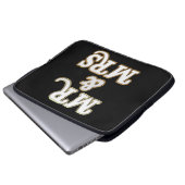Mr. und Mrs. Protect Your Tech in Style Laptopschutzhülle (Vorne Knopf)