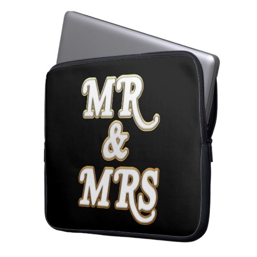 Mr. und Mrs. Protect Your Tech in Style Laptopschutzhülle (Vorderseite Links)