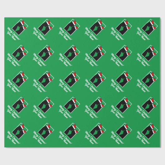 Mr. und Mrs. Santa Weihnachten Geschenkpapier (Flach)