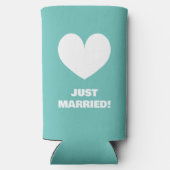 Mr. und Mrs. Seltzer können Kühler für Hochzeitspa Selters Dosenkühler (Rückseite)