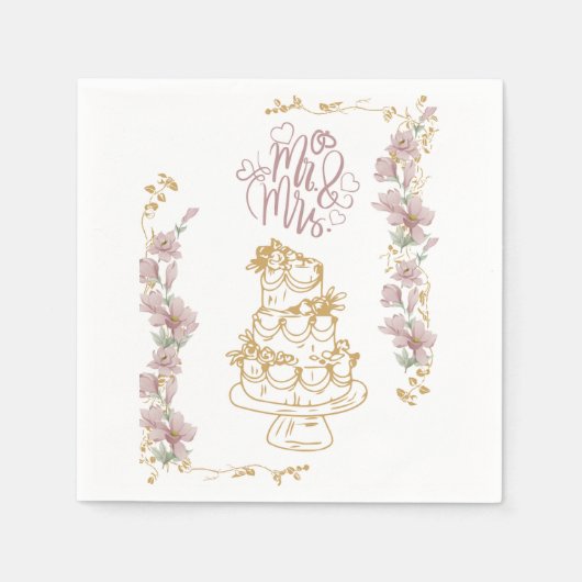 mr und mrs serviette (Vorderseite)