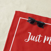 Mr. und Mrs. Strandtuch für frisch getrautes Paar (Beispiel)