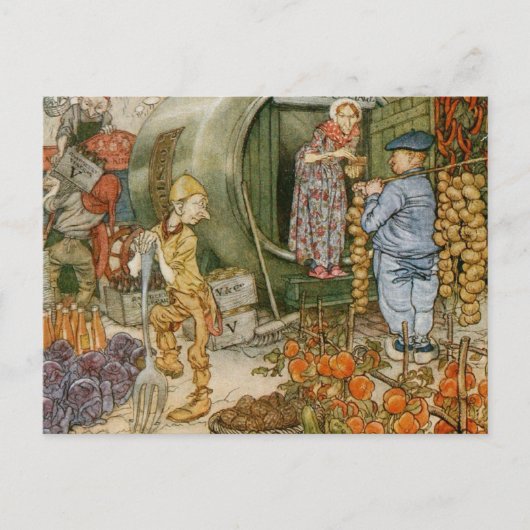 Mr. und Mrs. Vinegar und English Story Postkarte (Vorderseite)