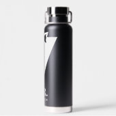 Mr. und Mrs. Wedding Classic Black Trinkflasche (Rückseite)