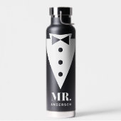 Mr. und Mrs. Wedding Classic Black Trinkflasche (Links)