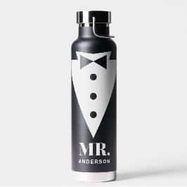 Mr. und Mrs. Wedding Classic Black Trinkflasche