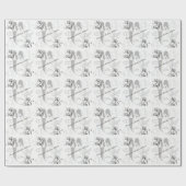 Mr. und Mrs. Wedding Design Geschenkpapier (Flach)