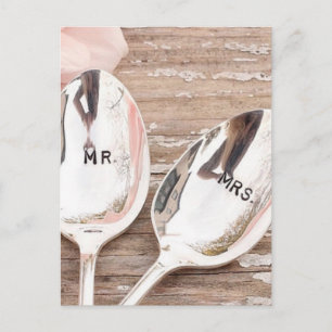 Mr. und Mrs. Wedding feiern Design Postkarte