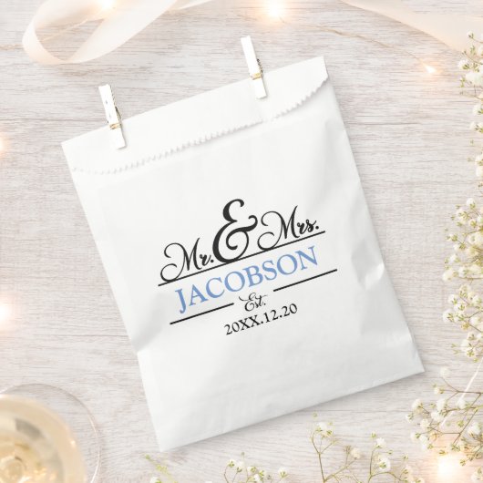 Mr. und Mrs. Wedding Geschenktütchen (Ausgeschnitten)