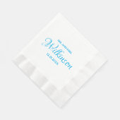 Mr. und Mrs. Wedding Reception Cocktail Napkins Serviette (Ecke)