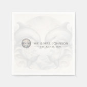 Mr. und Mrs. Wedding Serviette (Vorderseite)
