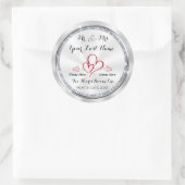 Mr. und Mrs. Wedding Stickers Personalisiert (Tasche)