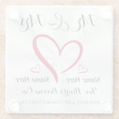 Mr. und Mrs. Wedding Untersetzer oder Transfer Des (Rückseite)