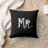 Mr. und Mrs. wedding werfen Kissen für frische Wed (Decke)