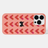 Mr. Valentine the Cat iPhone Hülle (Rückseite (Horizontal))