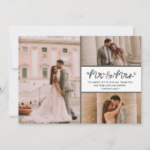 Mr. Wedding Foto Collage Danke Karte (Vorderseite)