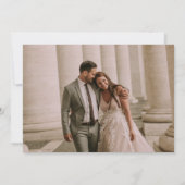 Mr. Wedding Foto Collage Danke Karte (Rückseite)