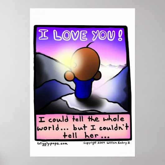 Mr Wigglypops I Liebe You Poster (Vorne)