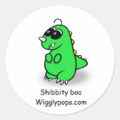 Mr.wigglypops Shibity Boo Aufkleber (Vorderseite)