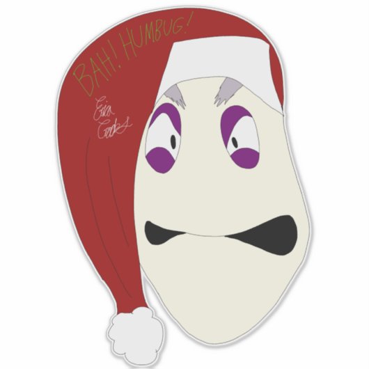 Mr. Williams Bah Humbug xmas Aufkleber (Vorderseite)