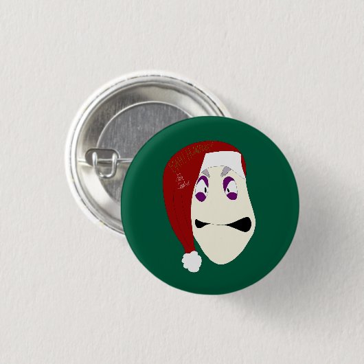 Mr. Williams Bah Humbug xmas Button (Vorne & Hinten)