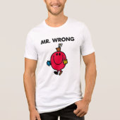 Mr Wrong Classic Tri-Blend Shirt (Vorderseite)
