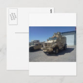 MRAP US MILITARY ARMOR POSTKARTE (Vorne/Hinten)