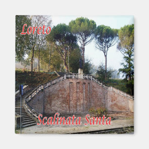 MRC011 LORETO, Flug der Stufen, Italien, Kühlschra Magnet