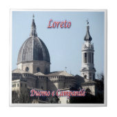 MRC015 LORETO, Kathedrale und Glockenturm, Fliese (Vorderseite)