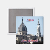 MRC015 LORETO, Kathedrale und Glockenturm, Kühlsch Magnet (Vorderseite/Rückseite)