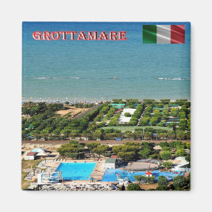 MRC016 GROTTAMARE, Marken, Italien, Kühlschrank Magnet