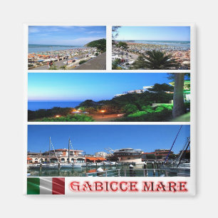 MRC021 GABICCE MARE, Mosaik, Italien, Kühlschrank Magnet