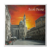 MRC024 ASCOLI PICENO, Sunset, Italien, Fliese (Vorderseite)
