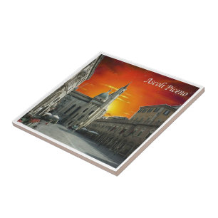 MRC024 ASCOLI PICENO, Sunset, Italien, Fliese