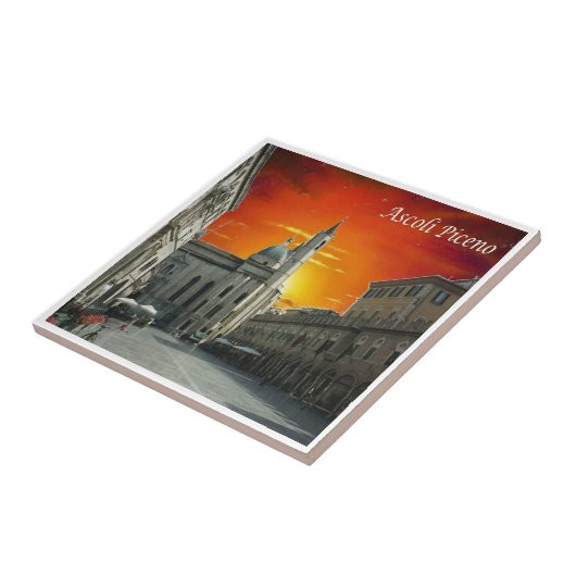 MRC024 ASCOLI PICENO, Sunset, Italien, Fliese (Seite)
