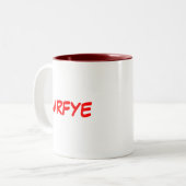 MRFYE-Tasse (Stil 2) Zweifarbige Tasse (Vorderseite Links)