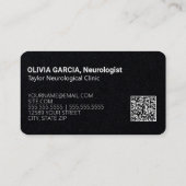 MRI Neurologie Custom QR Visitenkarte (Rückseite)
