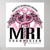 MRI Pink Caduceus Poster (Vorne)