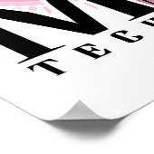 MRI Pink Caduceus Poster (Ecke)