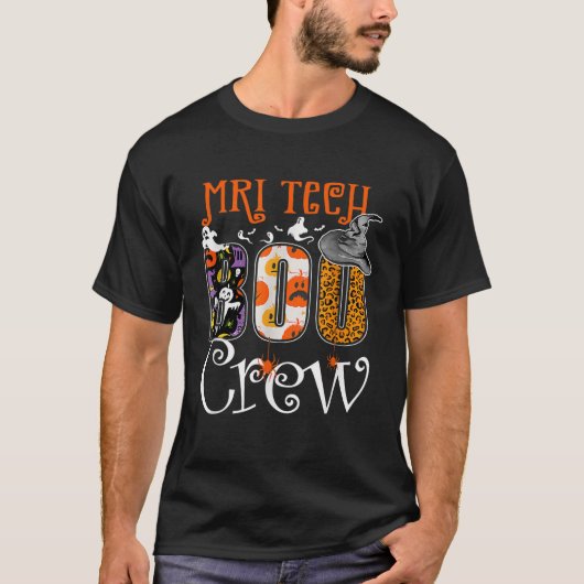 MRI Tech Boo Crew Halloween-Party Kostüme Spooky M T-Shirt (Vorderseite)