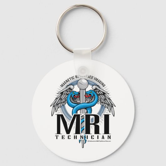 MRI Tech Caduceus Schlüsselanhänger (Vorderseite)