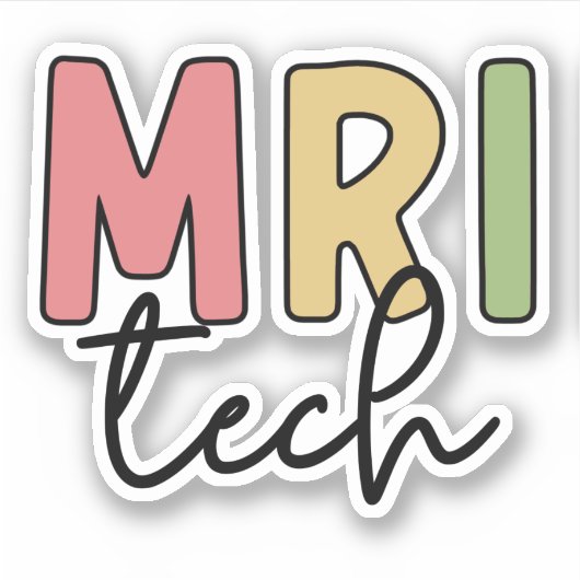 MRI Tech | Geschenke von MRT-Technologen Aufkleber (Vorderseite)