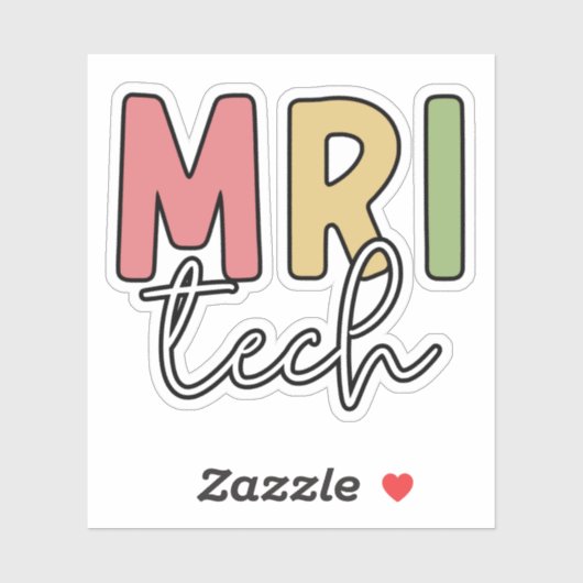 MRI Tech | Geschenke von MRT-Technologen Aufkleber (Blatt)