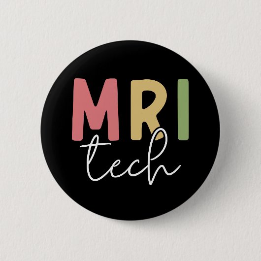 MRI Tech | Geschenke von MRT-Technologen Button (Vorderseite)